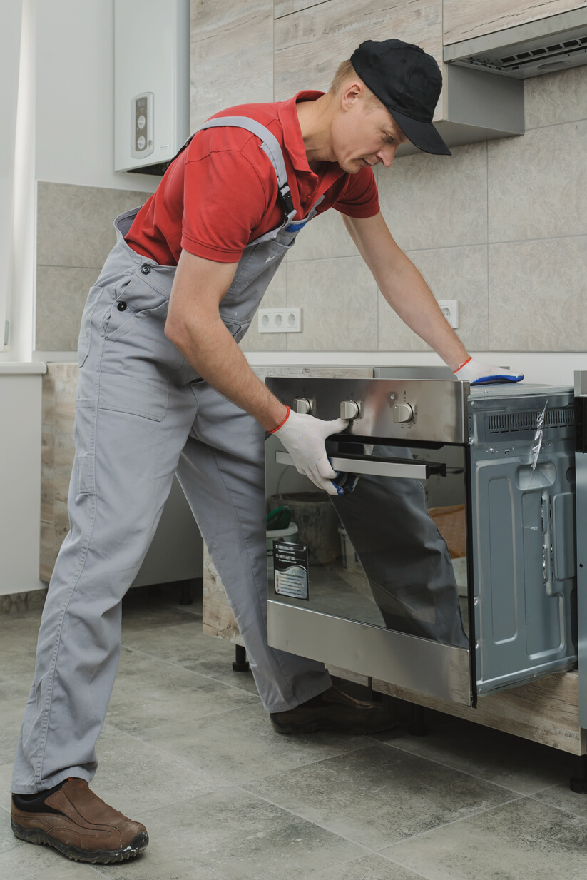 Installation of household appliances.